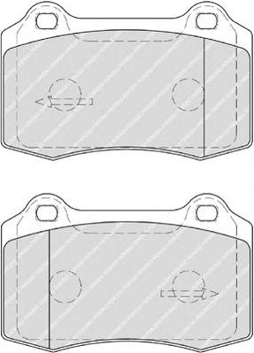 Комплект тормозных колодок, дисковый тормоз FERODO