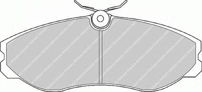 Комплект тормозных колодок, дисковый тормоз FERODO FDB909