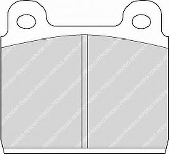 Комплект тормозных колодок, дисковый тормоз FERODO FVR84