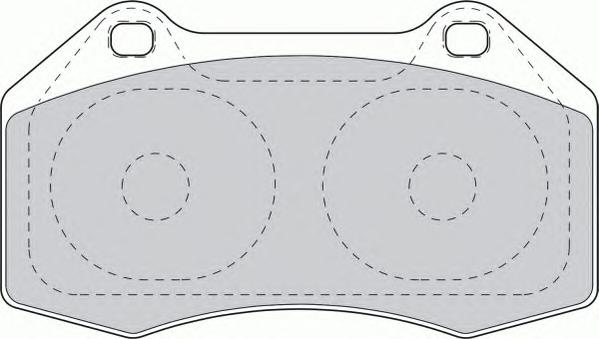 Комплект тормозных колодок, дисковый тормоз FERODO