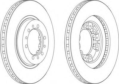 Тормозной диск FERODO DDF1109