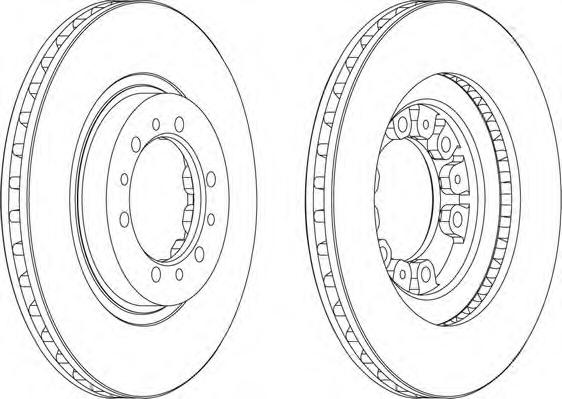 Тормозной диск FERODO