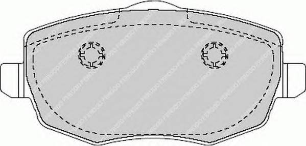 Комплект тормозных колодок, дисковый тормоз FERODO