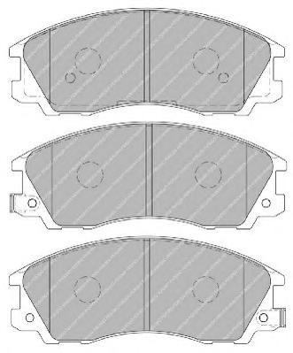 Комплект тормозных колодок, дисковый тормоз FERODO