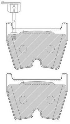 Комплект тормозных колодок, дисковый тормоз FERODO