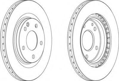 Тормозной диск FERODO DDF1173