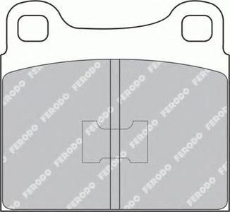 Комплект тормозных колодок, дисковый тормоз FERODO FDB105
