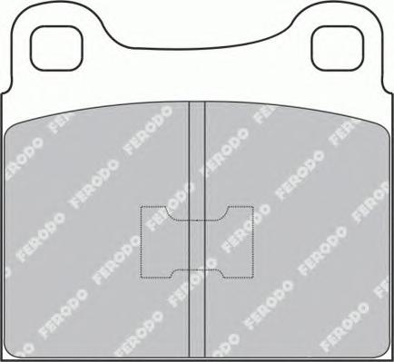 Комплект тормозных колодок, дисковый тормоз FERODO