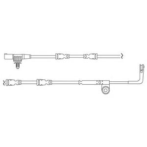 Контрольный контакт, контроль слоя тормозных колодок DELPHI