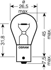 Лампа накаливания, фонарь указателя поворота OSRAM
