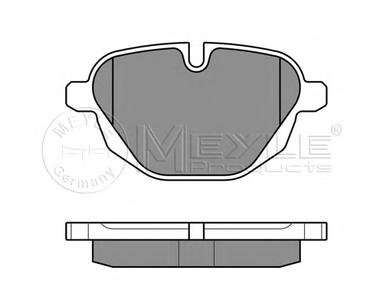 Комплект тормозных колодок, дисковый тормоз MEYLE