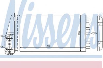 Радиатор печки NISSENS 72945