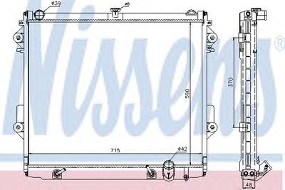 Радиатор охлаждения NISSENS 646827