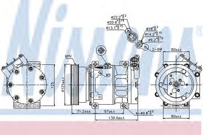 Компрессор, кондиционер NISSENS 89148