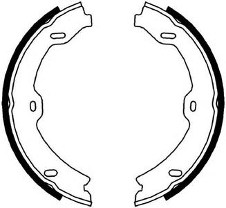 Комплект тормозных колодок, стояночная тормозная система FERODO FSB4002