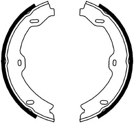 Комплект тормозных колодок, стояночная тормозная система FERODO