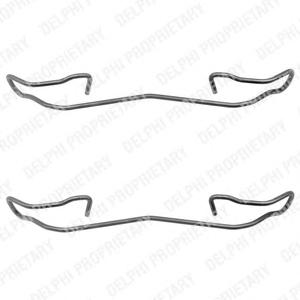 Комплектующие, колодки дискового тормоза DELPHI