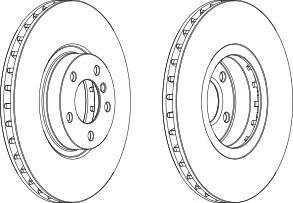 Тормозной диск FERODO DDF1713C-1