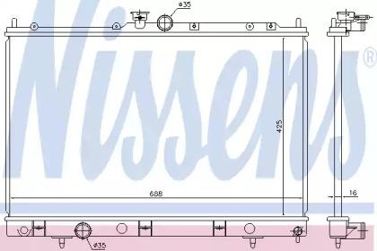 Радиатор охлаждения NISSENS