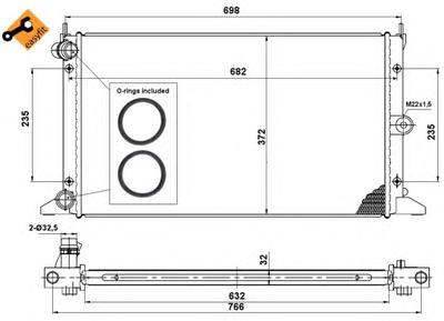 Радиатор охлаждения NRF 50592