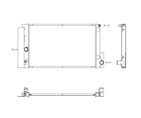 Радиатор, охлаждение двигателя NRF