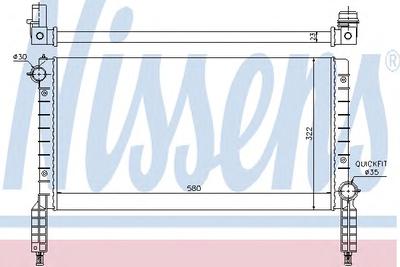 Радиатор охлаждения NISSENS 61769