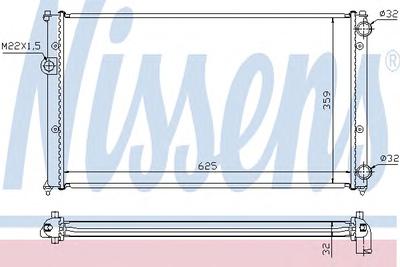 Радиатор охлаждения NISSENS 652441