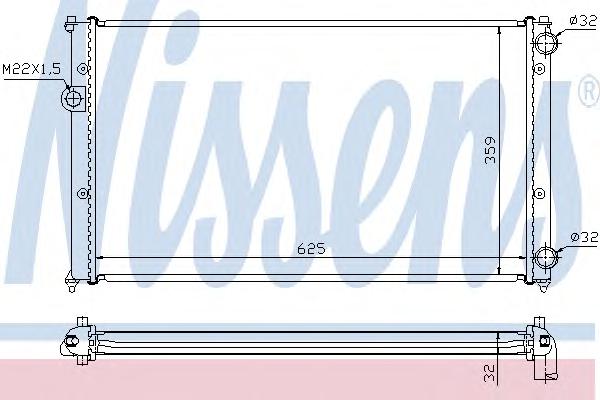 Радиатор охлаждения NISSENS