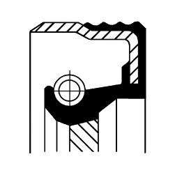 Уплотняющее кольцо, коленчатый вал CORTECO