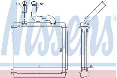Радиатор печки NISSENS 76507