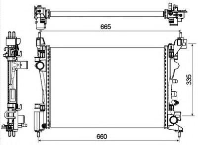 Радиатор охлаждения NRF 53115
