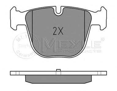 Комплект тормозных колодок, дисковый тормоз MEYLE