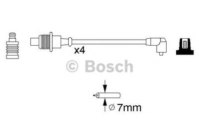 Комплект проводов зажигания BOSCH 0 986 356 767
