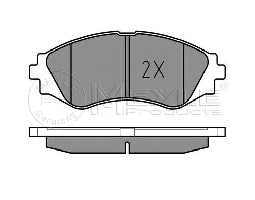 Комплект тормозных колодок, дисковый тормоз MEYLE