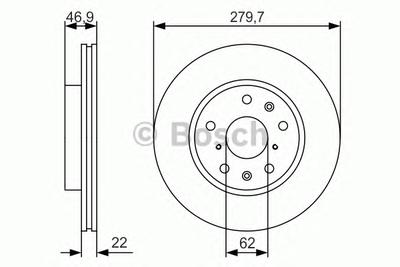 Тормозной диск BOSCH 0986479S58