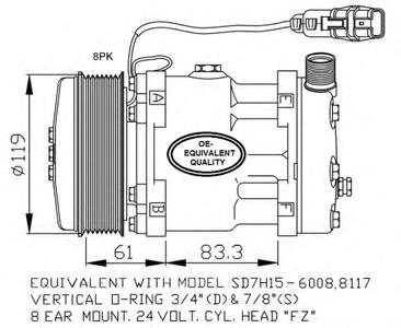 Компрессор, кондиционер NRF 32706