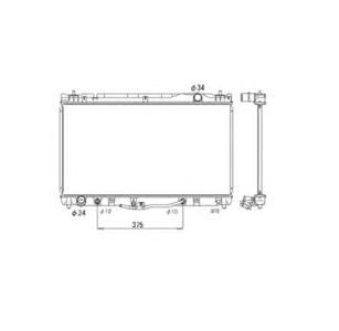 Радиатор, охлаждение двигателя NRF 53588