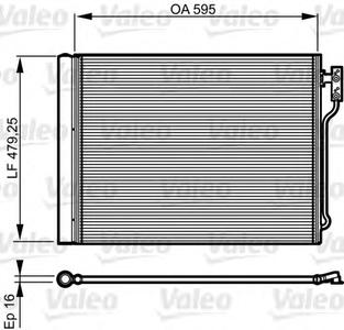 Конденсатор, кондиционер VALEO 814192