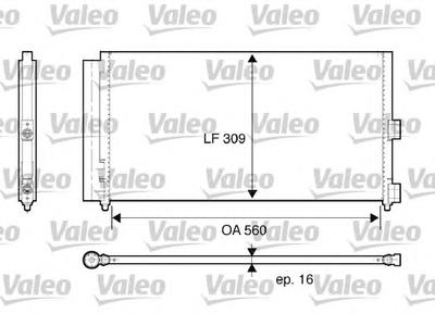Конденсатор, кондиционер VALEO 818021