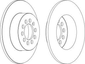 Тормозной диск FERODO DDF1224C