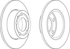 Тормозной диск FERODO DDF929C