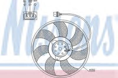 Вентилятор, охлаждение двигателя NISSENS 85549