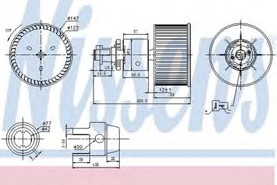 Вентилятор салона NISSENS 87149