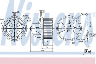 Вентилятор салона NISSENS 87068