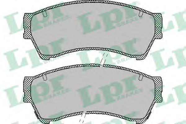 Комплект тормозных колодок, дисковый тормоз LPR