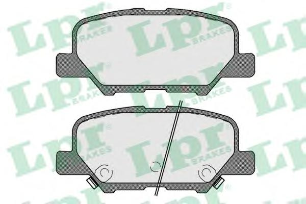 Комплект тормозных колодок, дисковый тормоз LPR