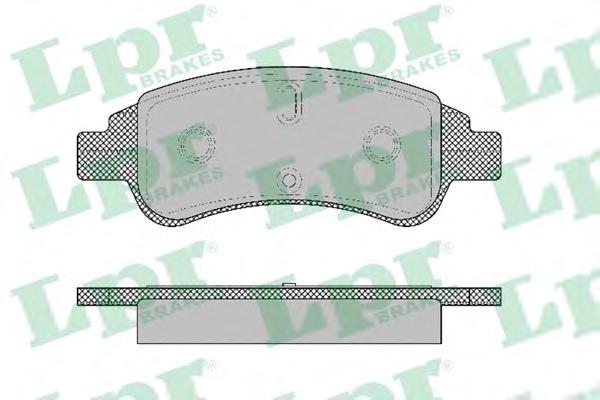 Комплект тормозных колодок, дисковый тормоз LPR