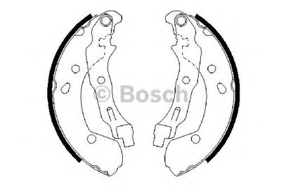 Комплект тормозных колодок BOSCH 0986487668