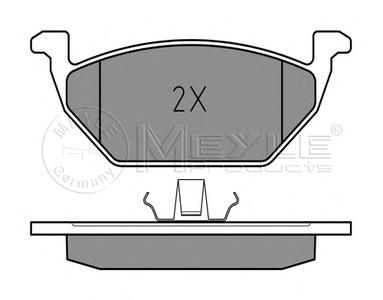 Комплект тормозных колодок, дисковый тормоз MEYLE