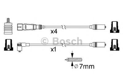 Комплект проводов зажигания BOSCH 0 986 356 339
